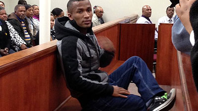 Johannes Kana, 22, admitted raping Anene Booysen but not killing her. Net photo.