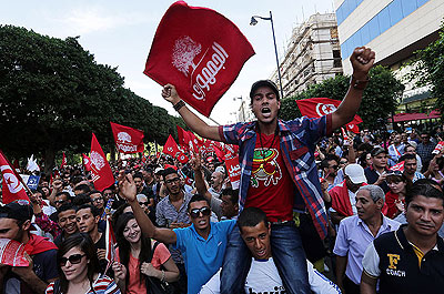 Tunisia has struggled with a widening division over the role of Islam in the country's politics. Net photo.