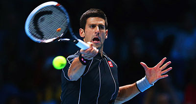 Novak Djokovic has won four straight titles to finish 2013 season. Net photo.