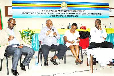 A panel discussion at the ongoing peace and security conference in Bujumbura, Burundi. The New Times/ Courtesy.