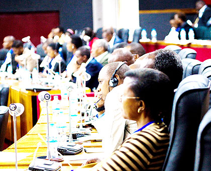 Participant during the law reform conference. The New Times/ Timothy Kisambira.