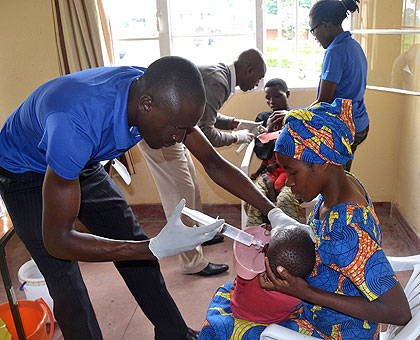 Doctors test patients with hearing loss. The New Times/  Jean du2019Amour  Mbonyinshuti.