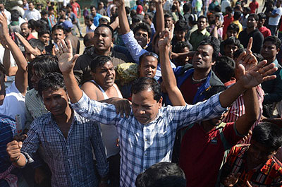 BNP supporters have organised massive rallies and blockades in protest of the government. Net photo.