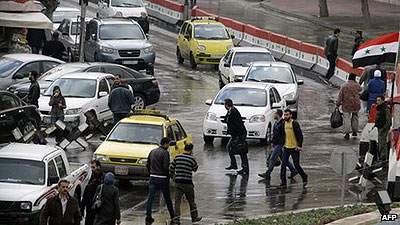 The attack reportedly targeted a government building in central Damascus. Net photo.