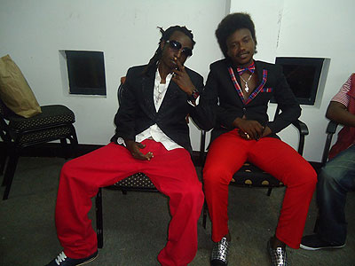           (L-R) Rafiki and Mani Martin at the show.