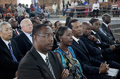 Senior Government officials were among those who attended the Mandela memorial service. The New Times/ John Mbanda