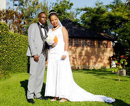 Bonnie and Guilaine after tieing the knot.