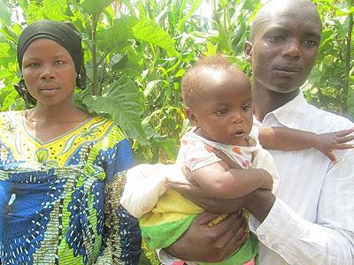 Delphine Nyiransabimana with her family before the operation. The Sunday Times/Courtesy