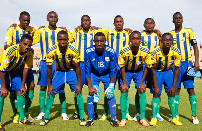 Rwanda U-17 team that failed to go past the first round for the 2013 AYC finals. Times Sport / T. Kisambira.