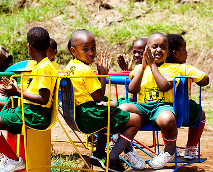 Pupils of Kigali Parents play during break time. The number of Rwandan children out of school has dropped by 85 per cent. The New Times/Timothy Kisambira