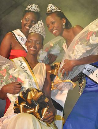 Outgoing Miss Rwanda, Aurore Mutesi, the night she was crowned. File photo