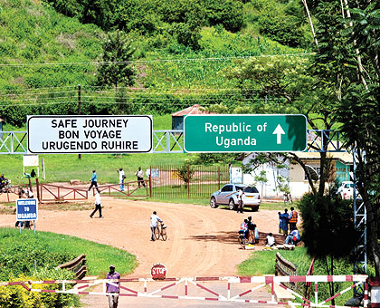 The Rwanda-Uganda border at Kagitumba. Germany is ready to support  Uganda and Rwanda in demarcating their border. T. Kisambira.