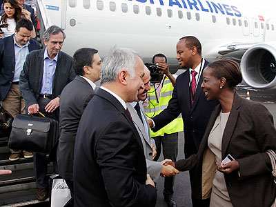 Turkish Airlines launched its operations in Rwanda in March 2012. Turkey is set to open up its embassy in Rwanda. File.