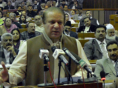 Nawaz Sharif says Pakistan cannot afford such bloodshed, which has claimed 60 lives since talks began. Net photo.