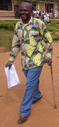 Marc Hategekima, the director of GS Kabuga Catholic, has always encouraged disabled children to go to school