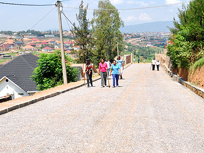 Part of the road constructed by residents of Ibuhoro Village. Athan Tashobya.