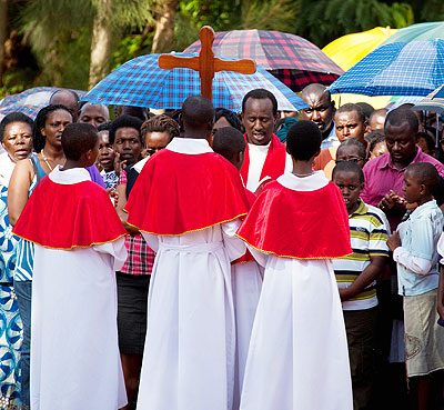 Christians at a past religious function. File