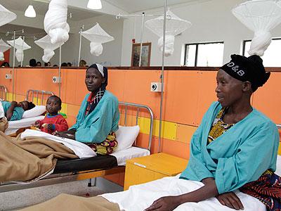 Patients at Butaro Cancer Hospital. The district seeks to improve healthcare. (File)