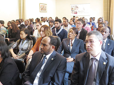 Diplomats and friends of Rwanda during the Genocide commemoration event in China. (Courtesy)