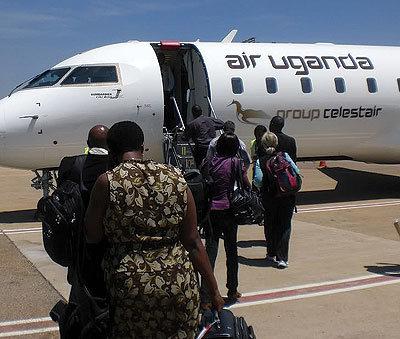 Air Uganda has bowed out leaving the route to Rwandau2019s national carrier. Net photo.