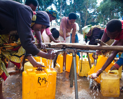 The Millennium Villages Project aims to ensure access to clean water for all by 2015.  File.