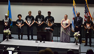 Rwandans in Chicago and friends of Rwanda commemorate the Genocide against the Tutsi last Friday. Courtesy.