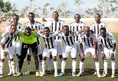 APR team that started the Peace Cup match against AS Muhanga. The seven-time champion won 10-9 in shootouts to progress to the last eight. Timothy Kisambira