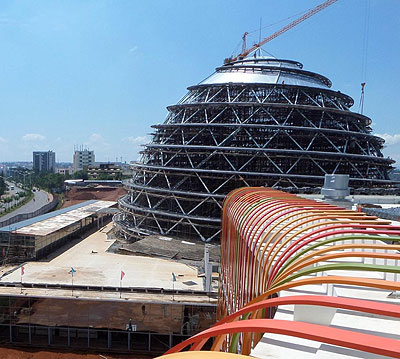 The Kigali Convention Centre in Kimihurura, is one of the major development projects that the government has embarked on in the recent past. Net photo.