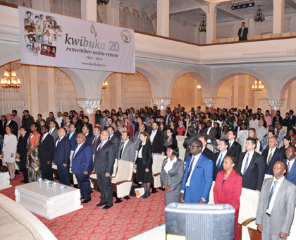 A section of Rwandans and well-wishers during the commemoration in Ankara. Courtesy.