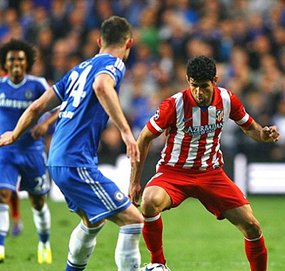 Diego Costa, right, has been in top form all season, which has helped Atletico punch way above their weight. Net