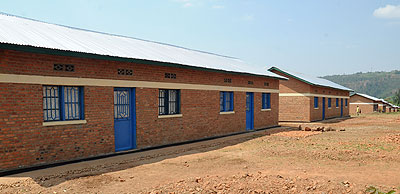 Some of the houses that have been built for residents in Bumbogo, Gasabo District. File. 