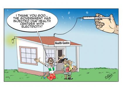 In a bid to improve service delivery,  the government targets to connect all health centres in the country with electricity by 2017.