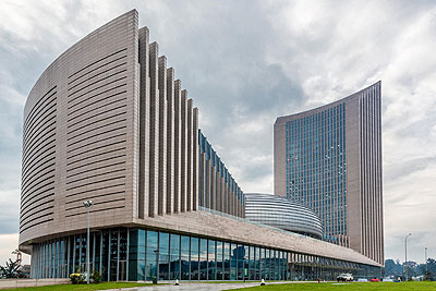 The African Union Conference Centre in Addis Ababa, Ethiopia. African leaders need to collectively say no to western patronising attitude towards the continentu2019s leaders and people. Net 