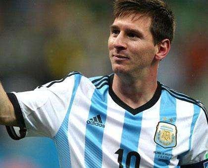 Lionel Messi will be looking to seal his position in the pantheon of football greats when Argentina takes on Germany in the 2014 Fifa World Cup final. Internet photo)