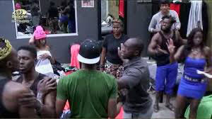 Tanzaniau00e2u20acu2122s Idris (wearing shades), is congratulated by his fellow housemates after winning the show. (Courtesy)