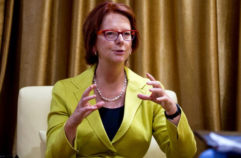 Julia Gillard has called for increased partnerships among global partners. File.