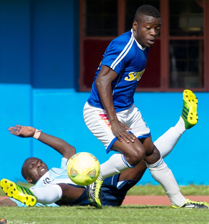 Striker Issac Muganza scored the only goal as Rayon Sports beat Panthere 1-0 in the second leg of the previous round at Amahoro stadium. (Timothy Kisambira)