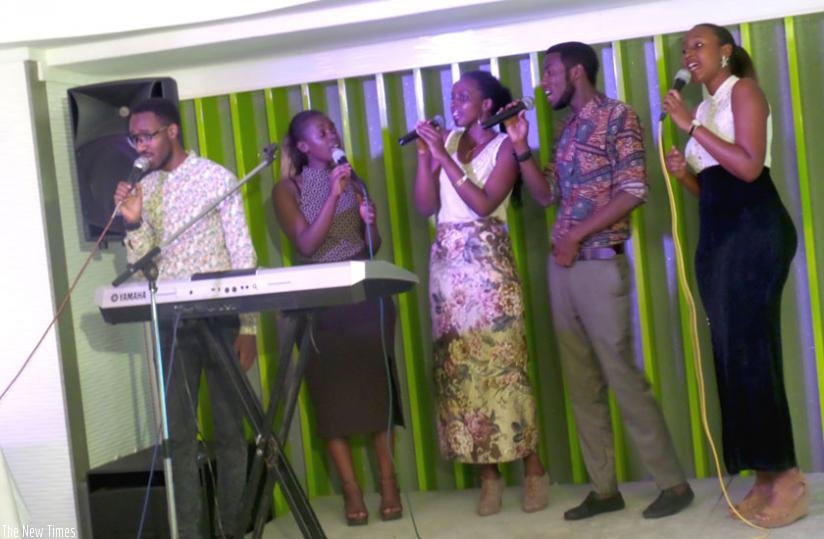 The Worshippers choir perform during Night of praise worship on Friday. (Courtesy)