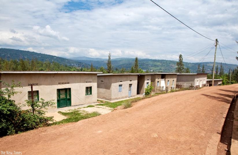 Houses in Batsinda, Gasabo District, that were constructed as part of an expropriation deal to people who were evicted  from Kiyovu. (Timothy Kisambira)