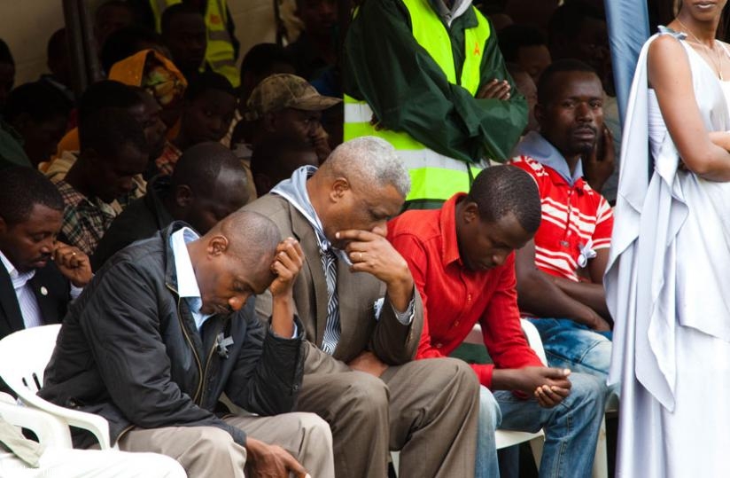 Rwandans mourn the victims of the 1994 Genocide against Tutsi during a past commemoration ceremony. (File)