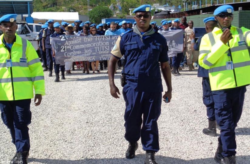 A Walk to Remember at Rwanda FPU Camp at Jeremie, Haiti, on Tuesday. (Courtesy)