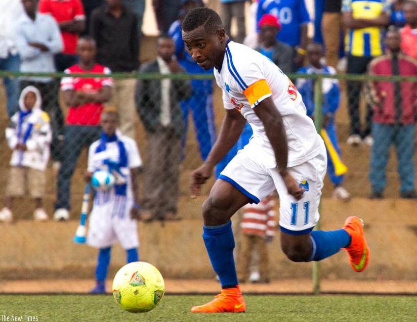 Rayon Sports captain Fuadi Ndayisenga is one of the 12 players that will be out of contract in June. (File)