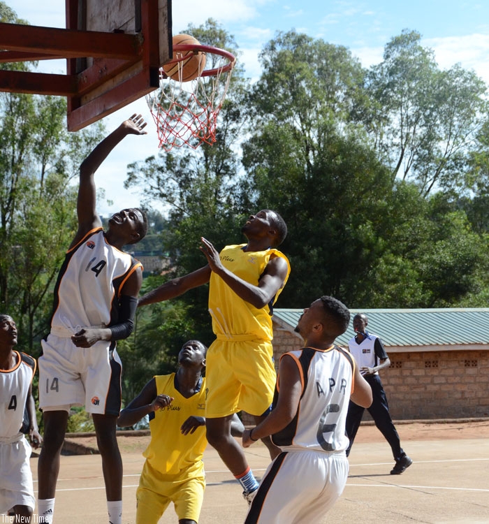 APR BBC players during a previous league game. (Sam Ngendahimana)