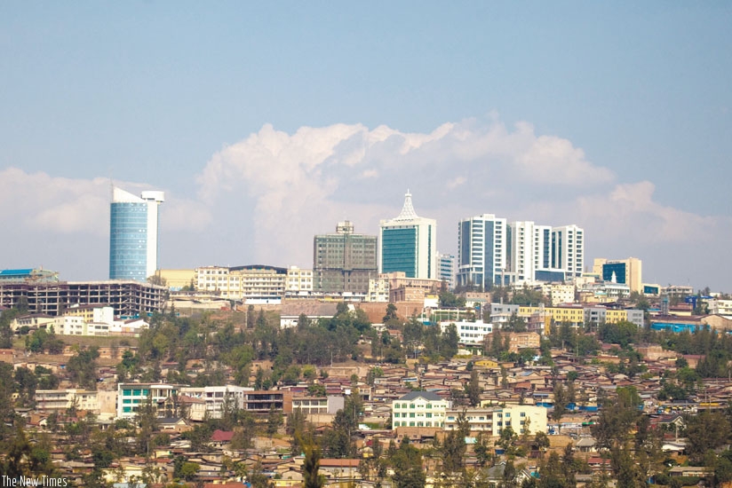 An aerial view of downtown Kigali. (Timothy Kisambira)