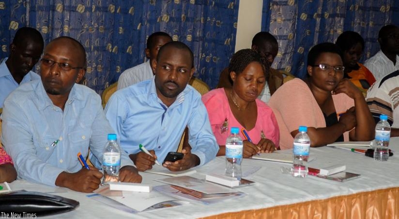 Some of the participants during the workshop on Tuesday in Kigali. (Teddy Kamanzi)