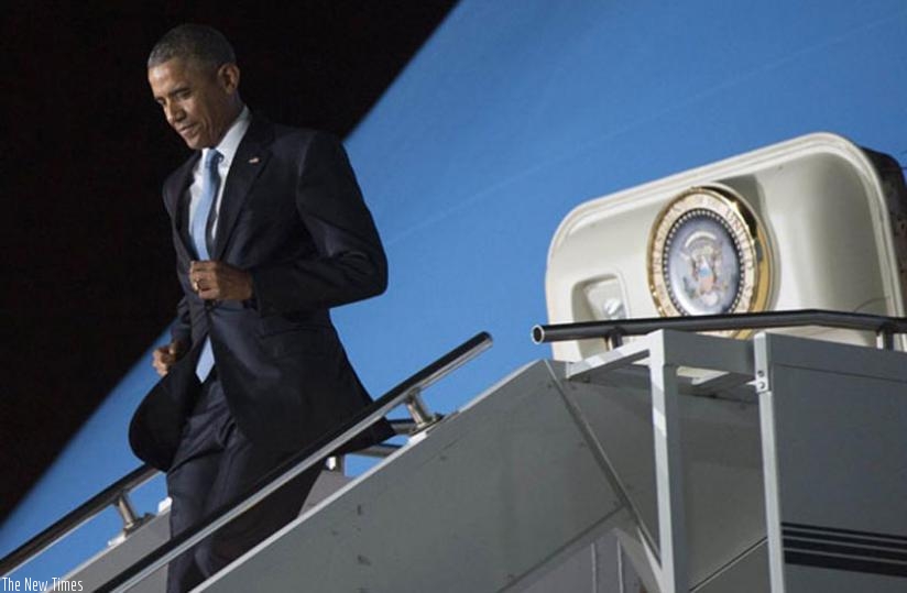 US President Obama arrived in Kenya yesterday. (Net photo)