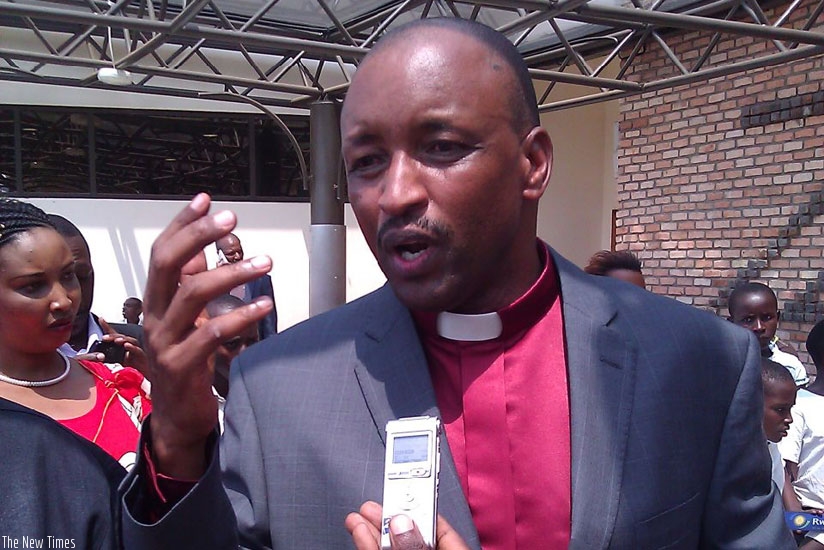 Corneille Gato Munyamasoko upon arrival at the airport. (Timothy Kisambira)