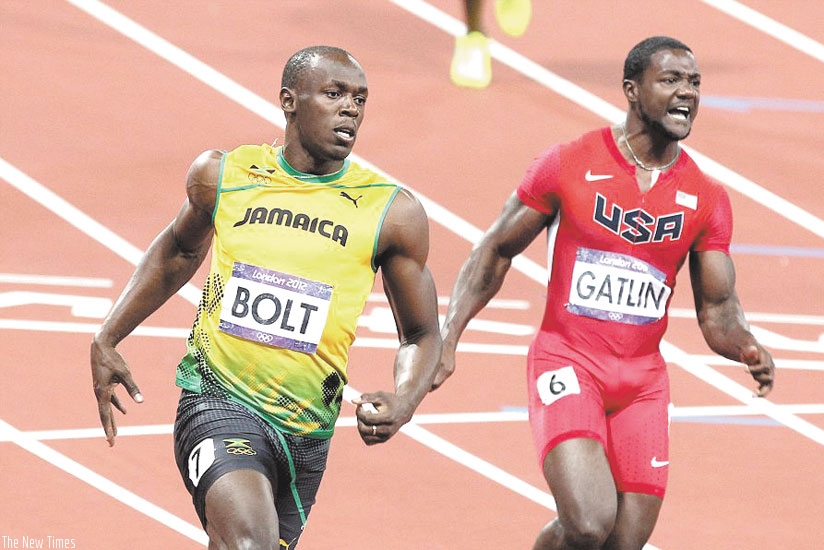 Bolt and Gatlin into World Championship 100m semis. (Internet photo)