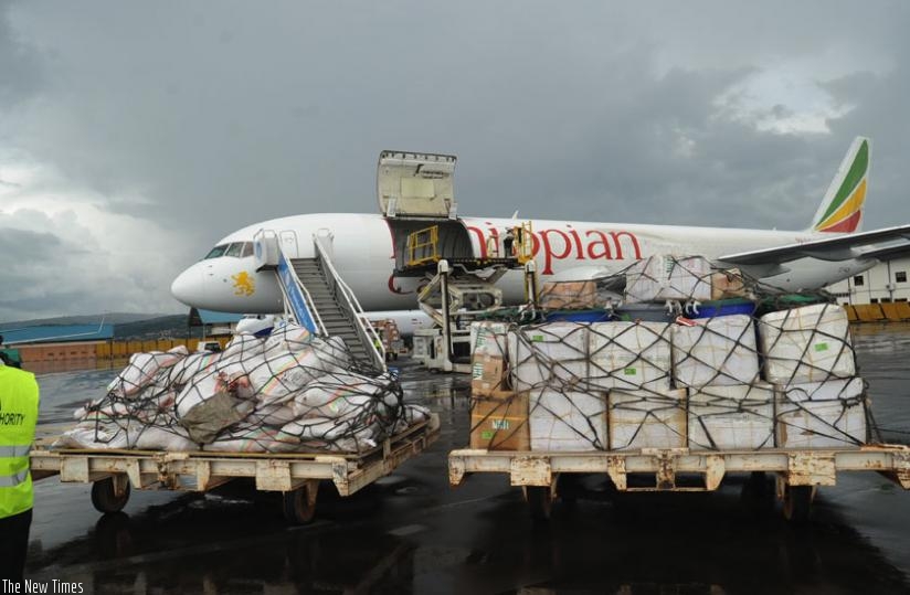 Cargo containing meat ready to be loaded and exported to Congo Braziville. (File)