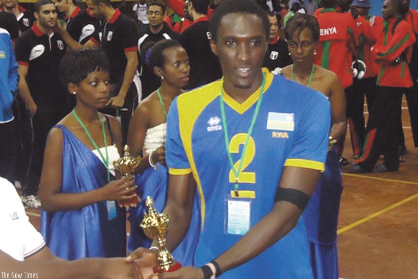 Rwandan volleyball captain Christophe Mukunzi has lauded his team for finishing fourth at the All-Africa Games in Congo. (File)